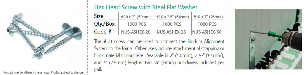 NUDURA SCREWS